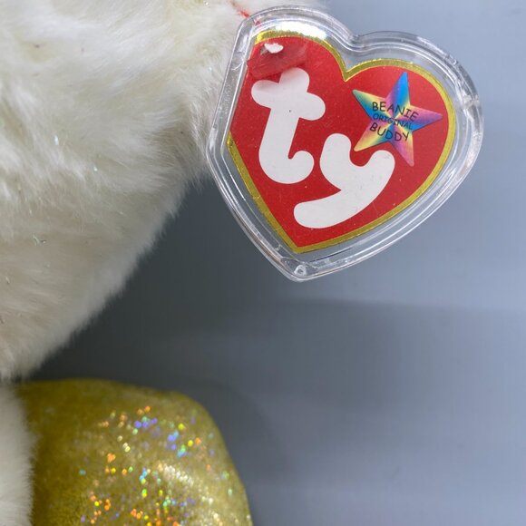Ty Original Beanie Buddies 2000 Halo II Angel Bear - Picture 6 of 10